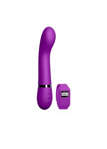 Purple sex toy with remote control